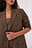 Oversized melert blazer med tre knapper