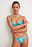 Culotte de bikini à lanières torsadées