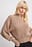 Volume Sleeve High Neck Knitted Sweater