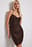 Waterfall Detail Sequin Mini Dress