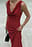 Maxikleid mit Wasserfallfront