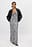 Maxikleid aus Mesh mit Wasserfallausschnitt