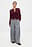 Anzughose mit weitem Bein und mittlerer Taille