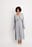 Wide Sleeve Gathered Midi Dress