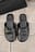 Geweven leren sliders