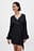Wrap Dress in Crinkle Structure