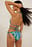 Shiny Circle Detail Strappy Bikini Panty