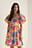 Sukienka Z Kwadratowym Dekoltem, Bufiasty Rękaw_x000D_