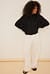 Oversized Knitted Destroyed Edge Crop Sweater