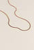 Guldbelagt tynd halskæde i slangedesign