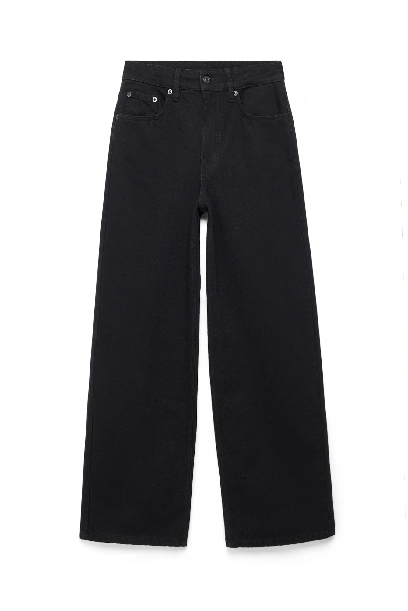 Black Alley High Waist Wide Jeans