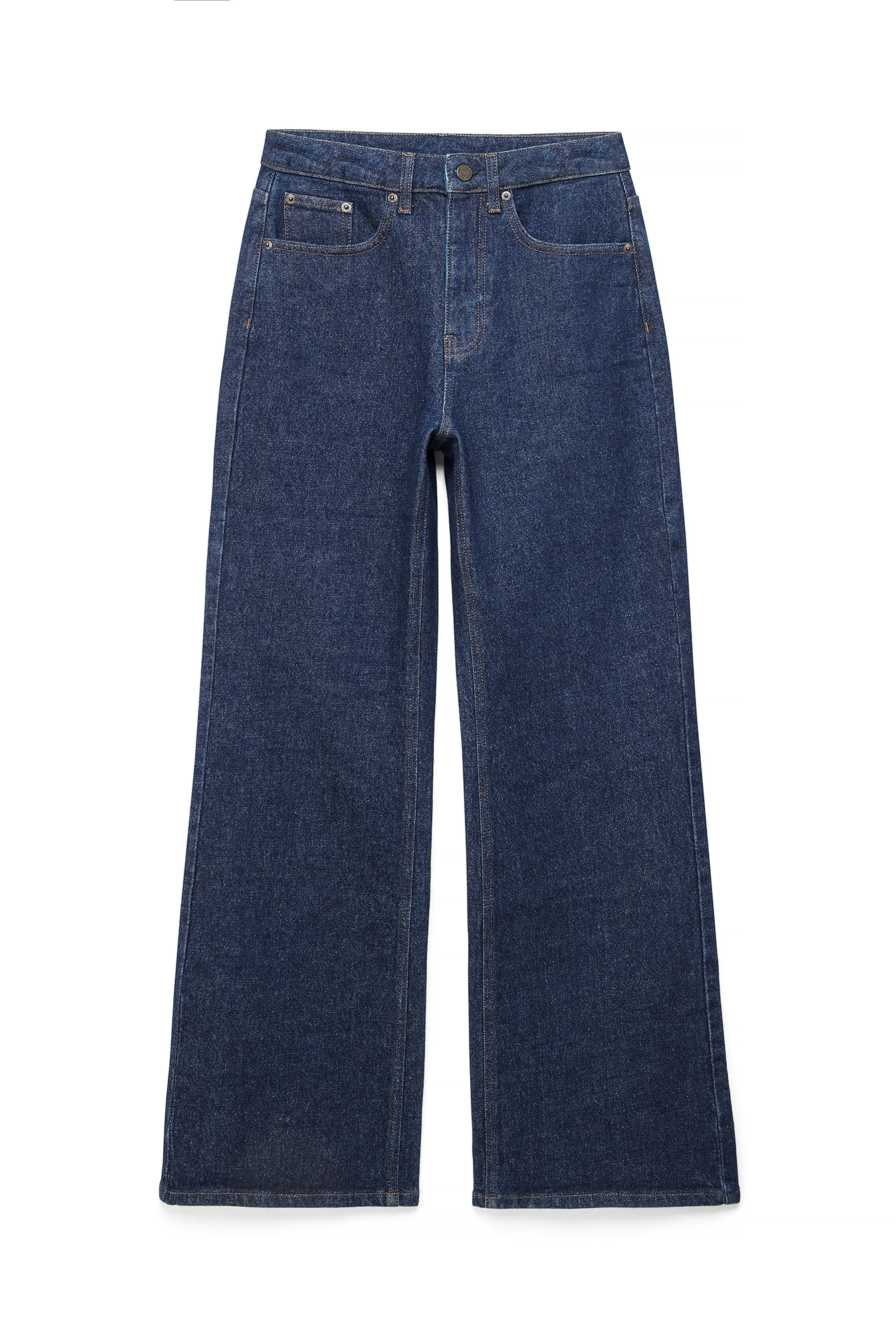 Rinse Wash Bridge High Waist Flared Jeans