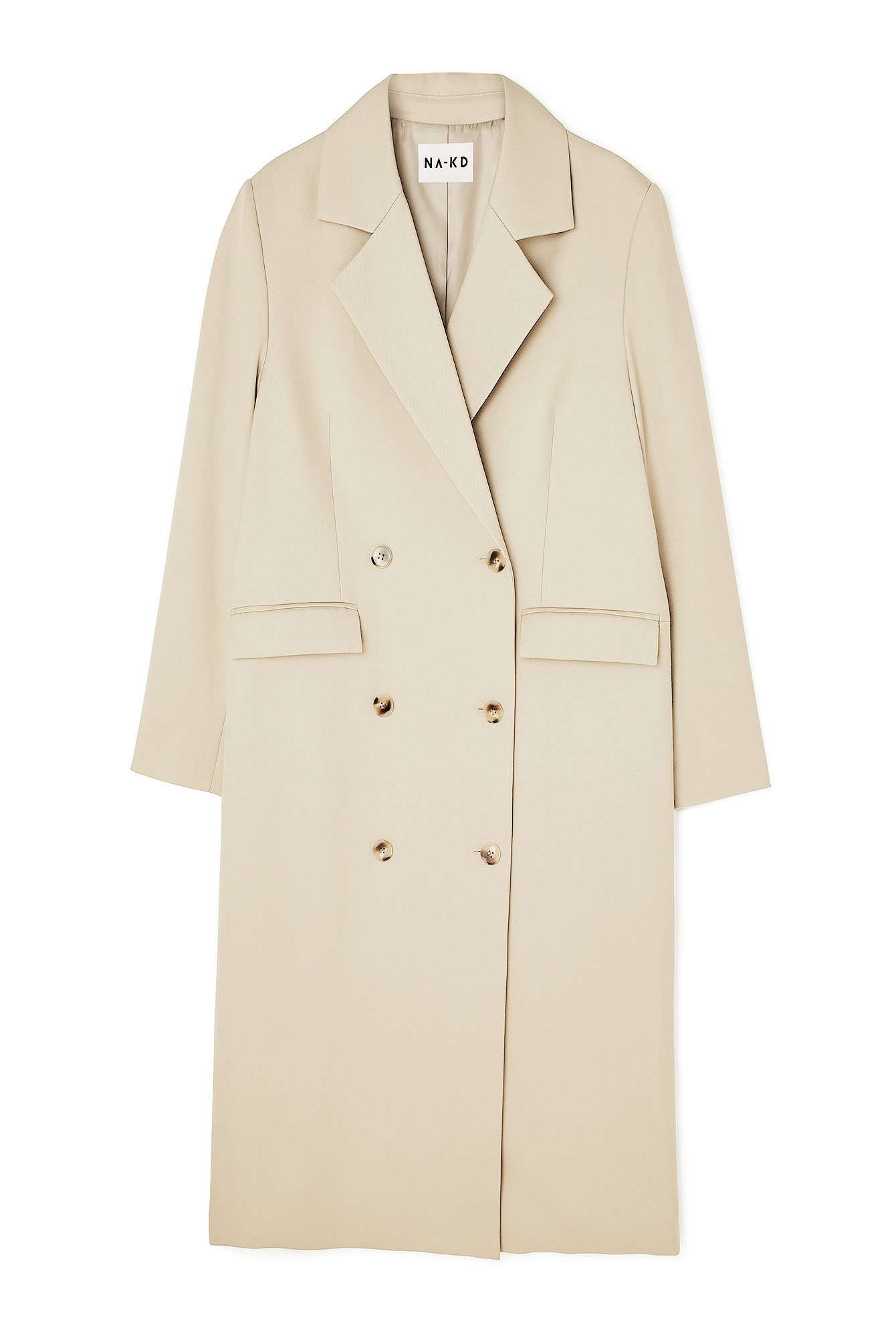 Light Beige Double Breasted Trenchcoat
