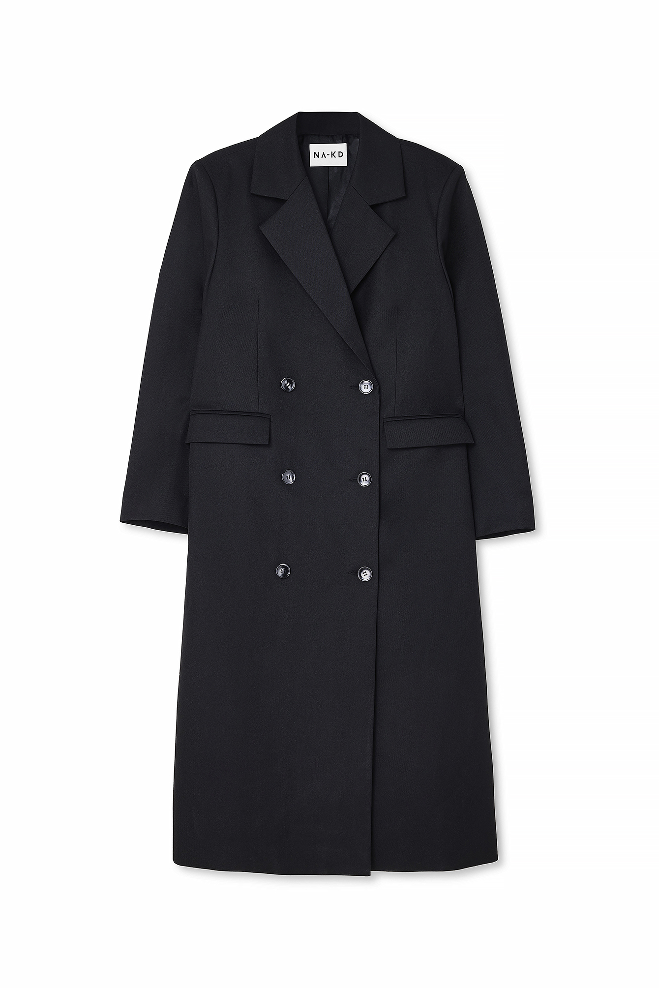 Black Double Breasted Trenchcoat