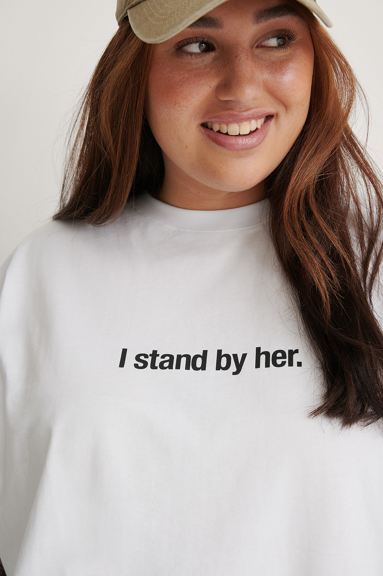 White I Stand By Her Tee