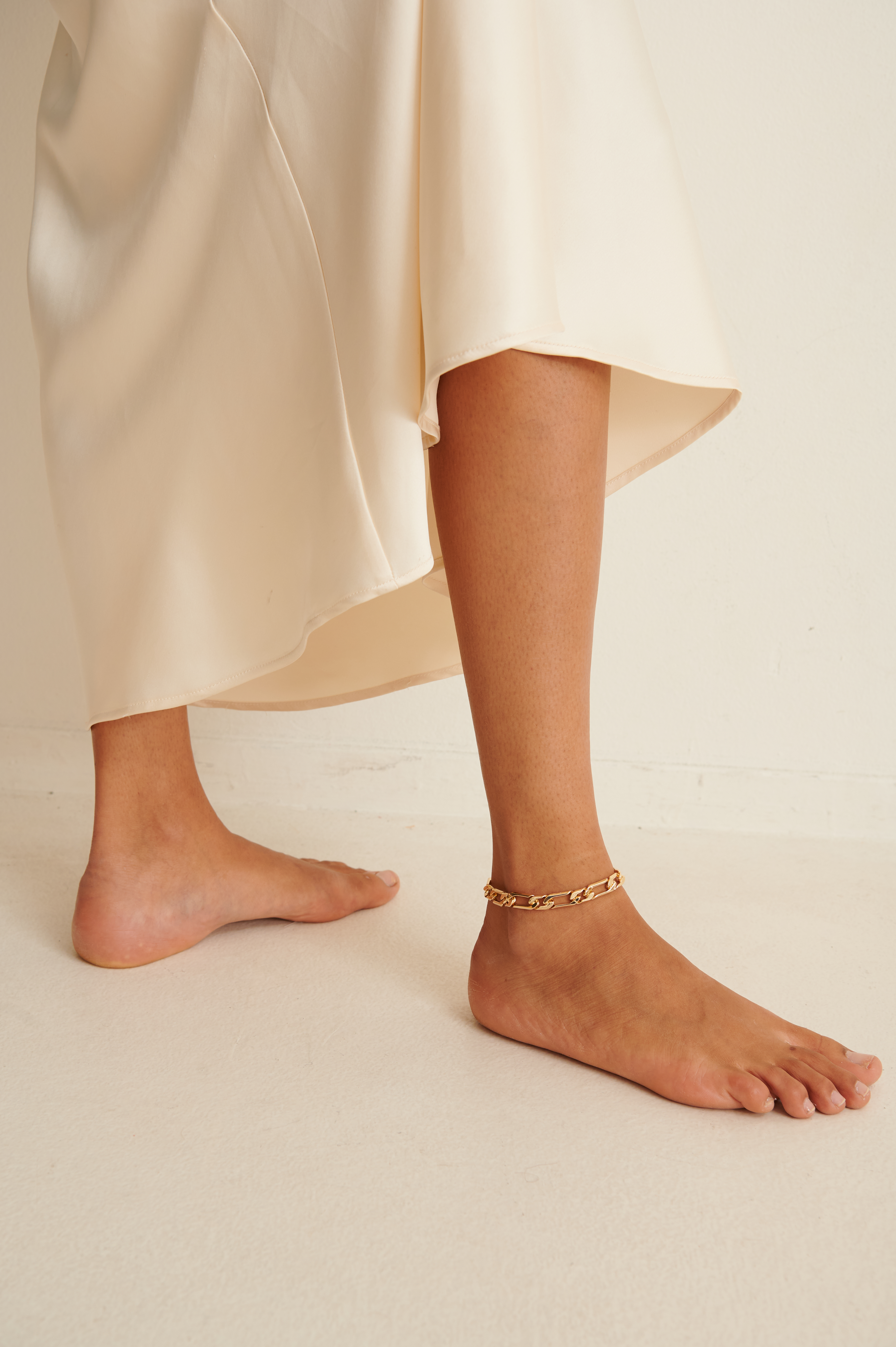 Gold Figaro Chain Recycled Anklet
