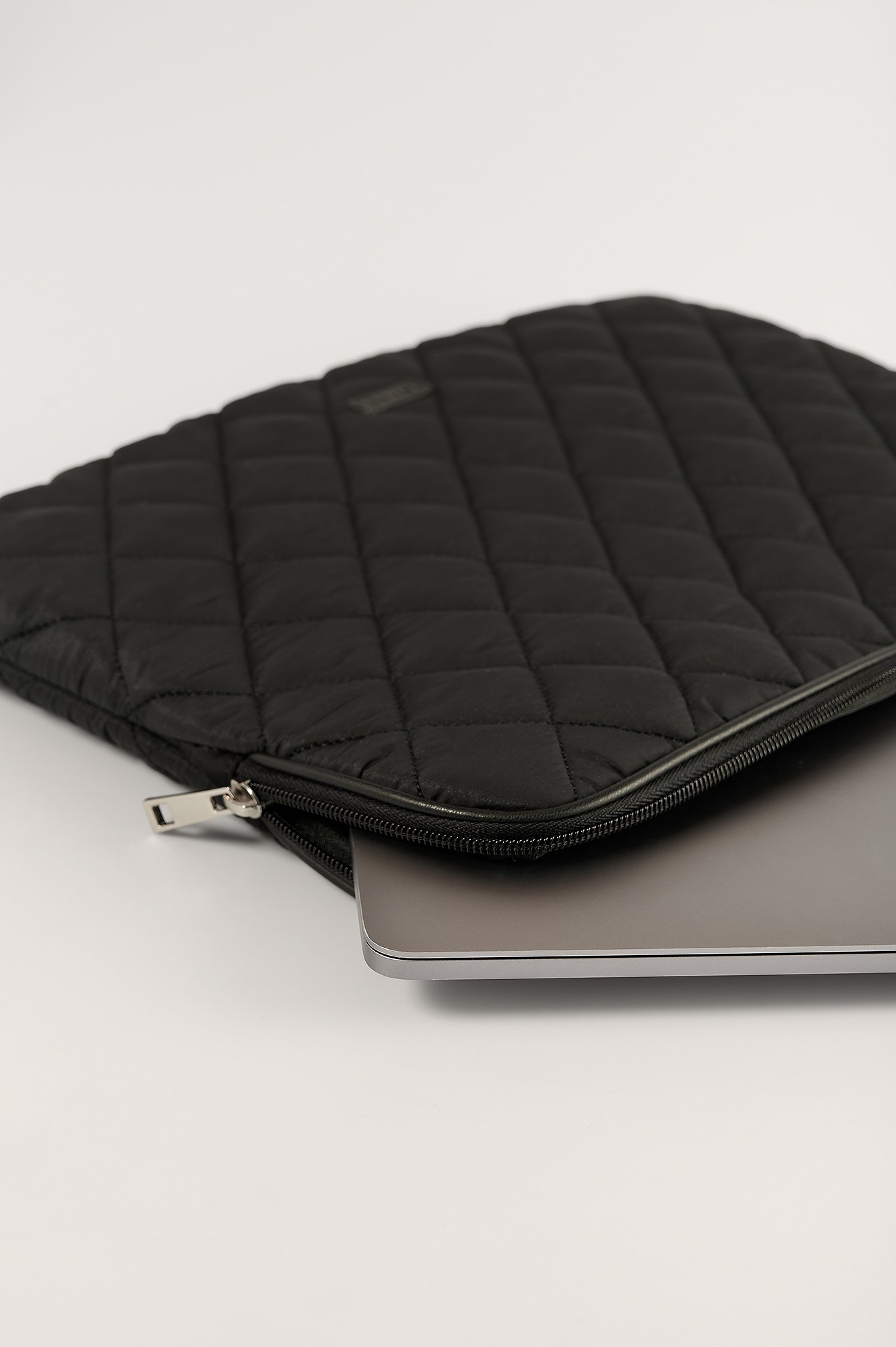 Black Quilted Laptop Case