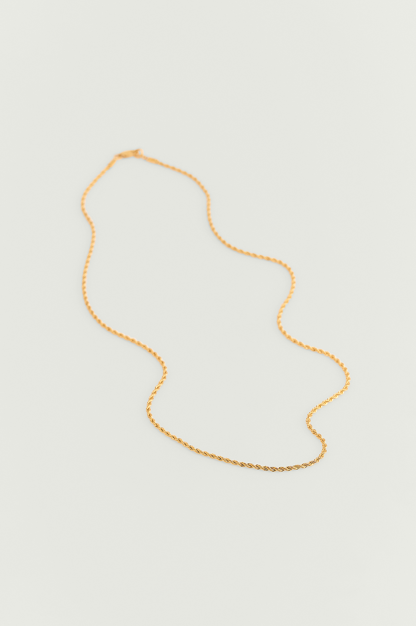 Gold Recycled Twisted Chain Gold Plated Necklace