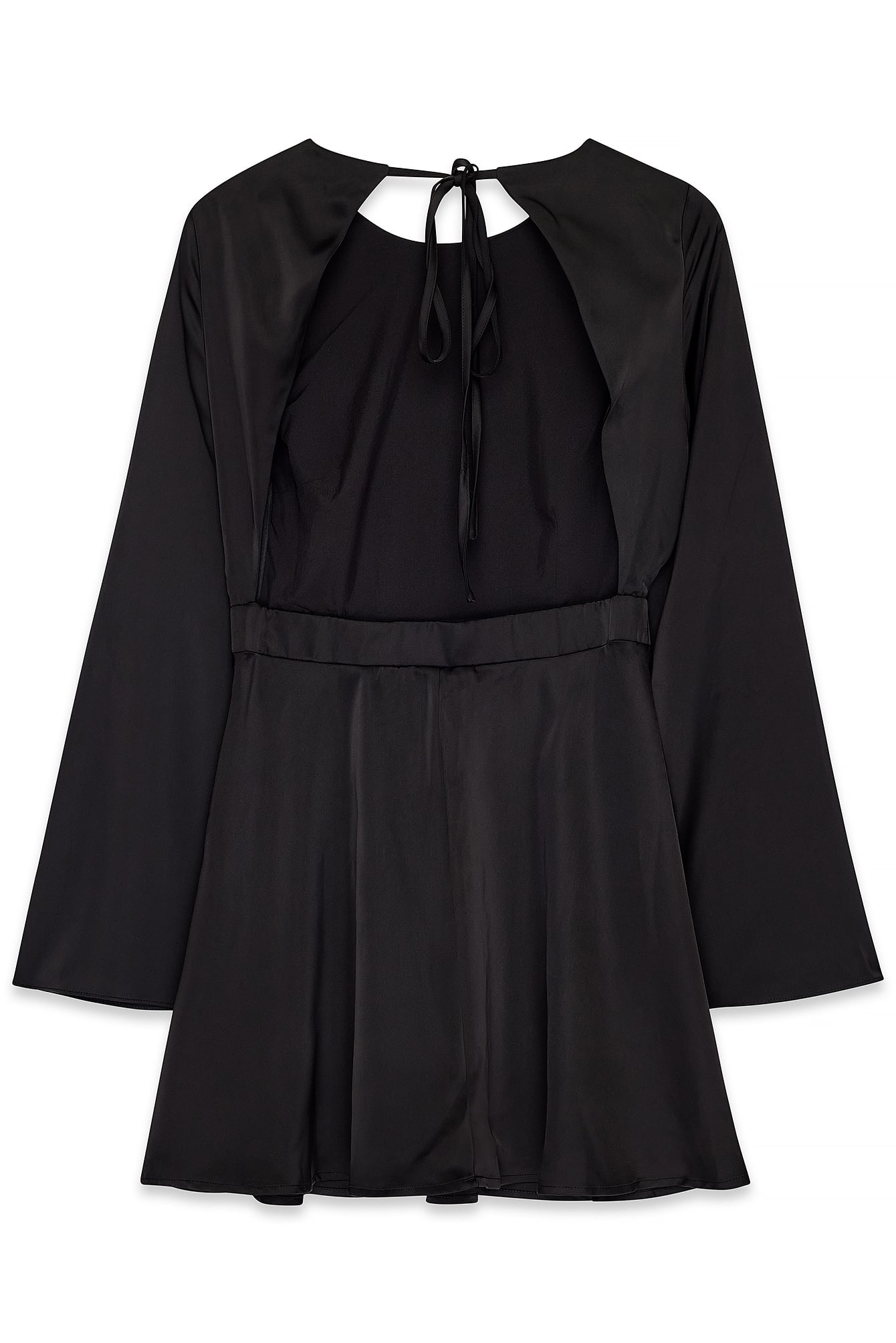 Black Open Back Mini Dress