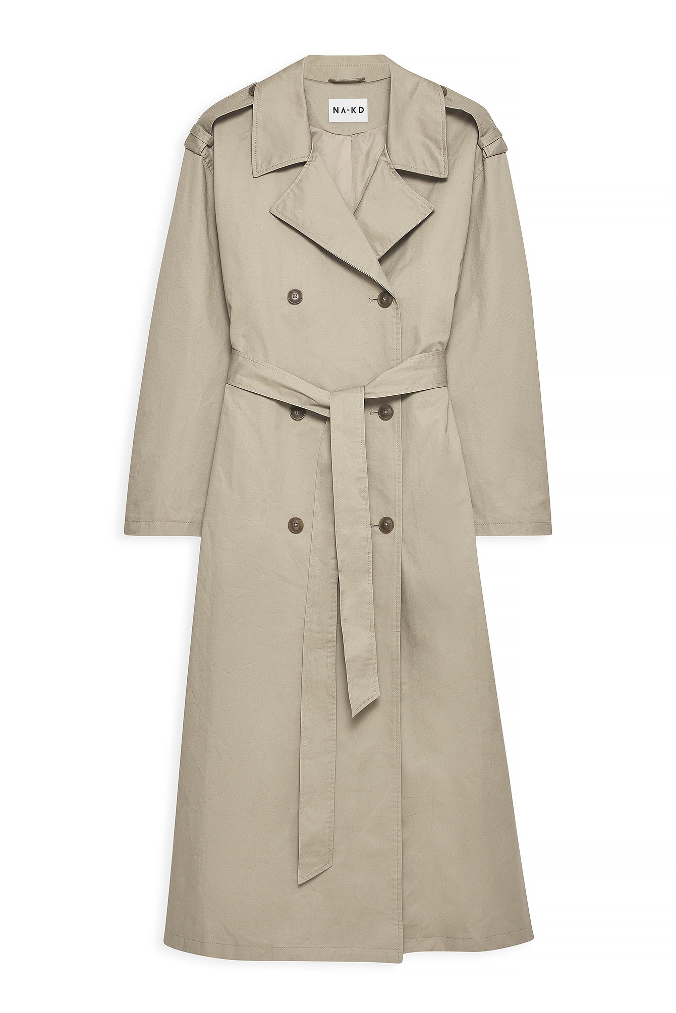 Beige Oversized Trenchcoat