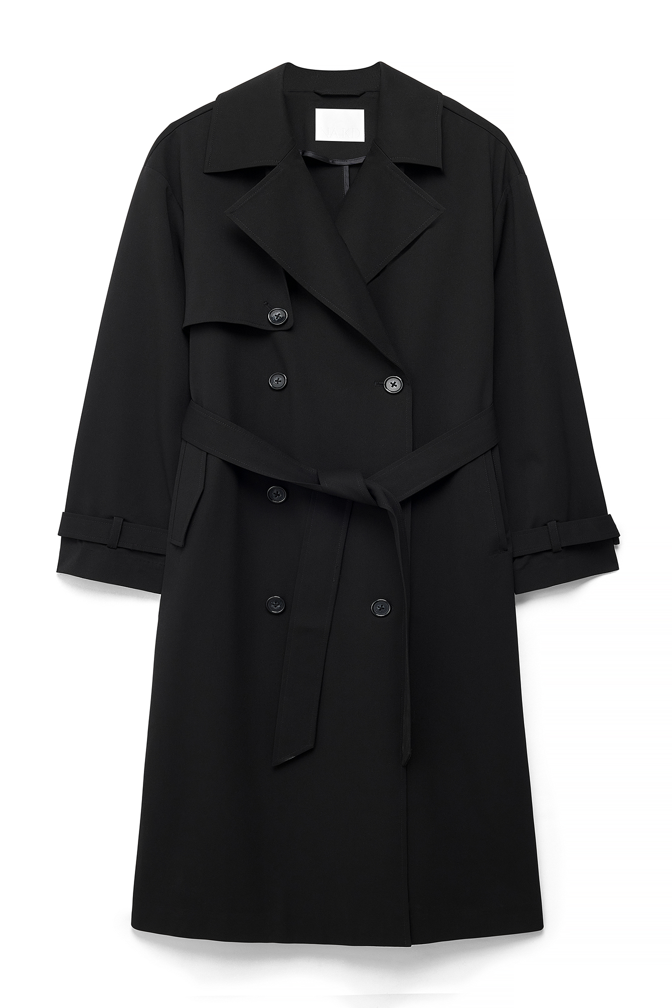 Black Oversized Trenchcoat