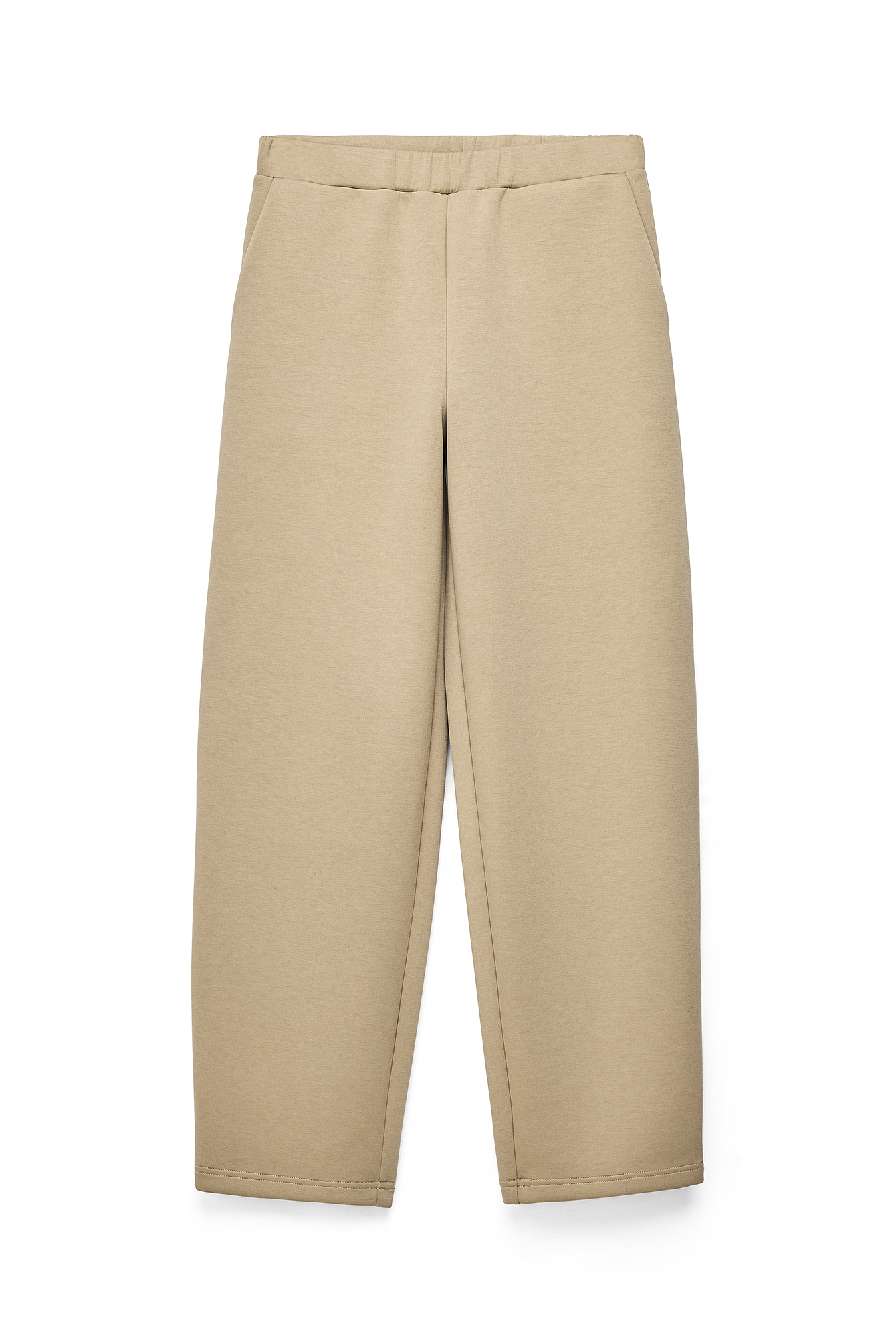 Beige Scuba Sweatpants