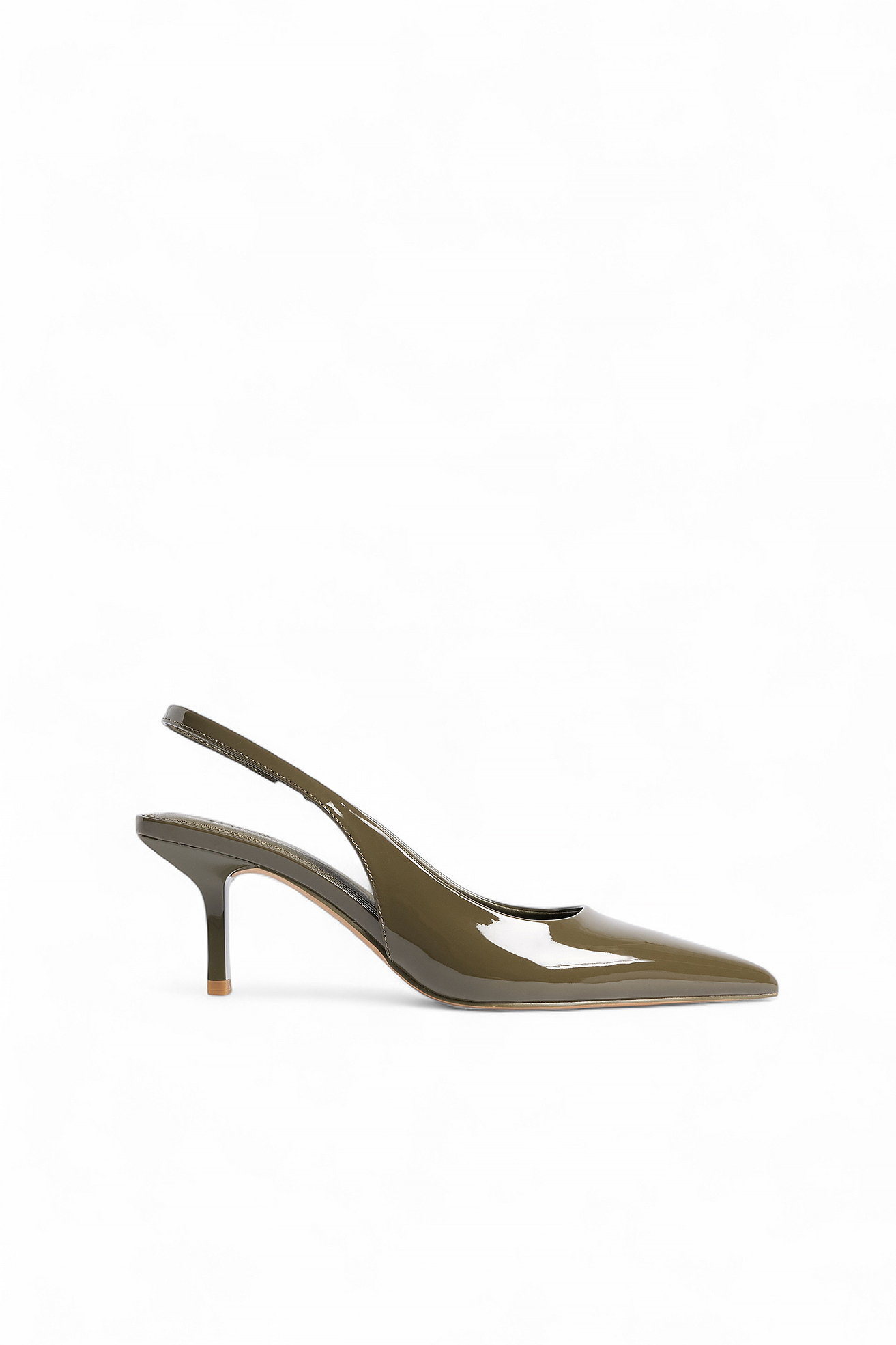 Khaki Slingback Pumps