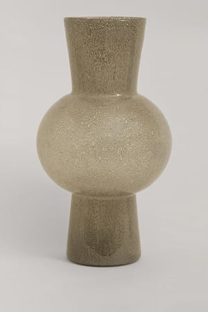 Mud Grey Cylinder Globe vase