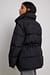 Down Blend Removable Sleeves Padded Jacket