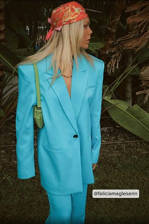 Turquoise Oversize blazer