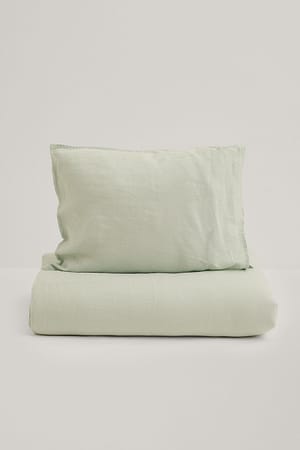 Mint Linen Pillowcase