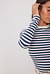 Long Sleeve Striped Fitted Top