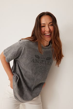 Black Los Angeles oversized t-shirt