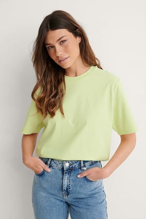 Dusty Green Camiseta oversize orgánica