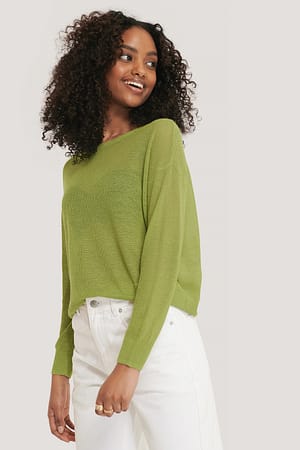 Bright Green Sweter