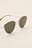 Solbriller I Metall Med Dråpeform