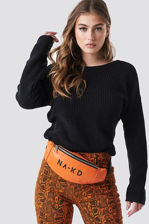 Orange NA-KD Basic Bum Bag