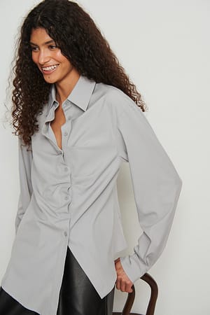 Grey Asymmetrisk skjorta