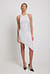 Asymmetric Sleeveless Sequin Midi Dress