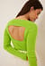Back Detail Ribbed Knitted Sweater