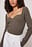 Chest Detail Knitted Long Sleeve Sweater