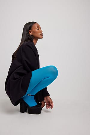 Turquoise Farverige tights