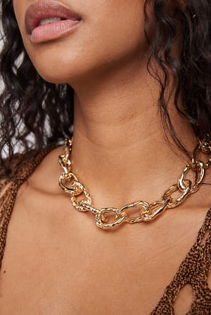 Gold Crafted Chain Necklace