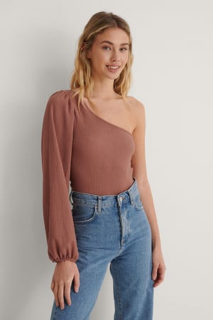 Dusty Pink One sleeve top