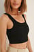 Cropped Ribbed Tight Singlet