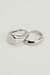 Double Pack Silver Plated Rings