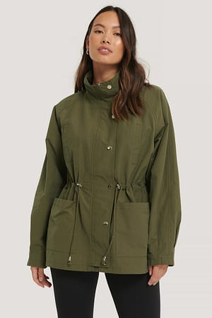Green Drawstring Jacket
