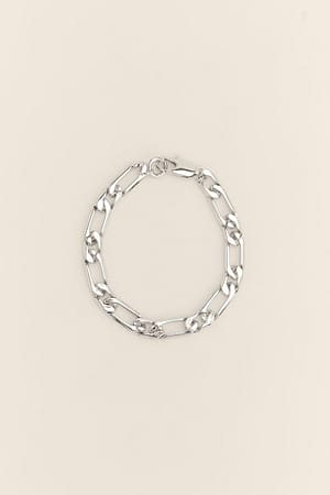 Silver Figaro Chain Anklet