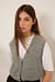 Fine Knitted Pearl Button Vest