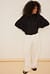 Oversized Knitted Destroyed Edge Crop Sweater